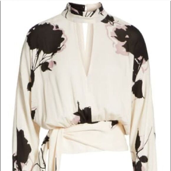 Free People | Ivory Say You Love Me Cutout Long-Sleeve Top - Women size XS - Picture 4 of 10